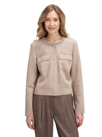 Betty Barclay Blazer-Jacke mit aufgesetzten Taschen in Taupe