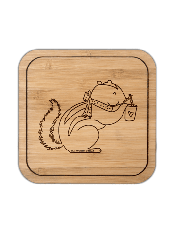 Mr. & Mrs. Panda Untersetzer Eichhörnchen Smoothie ohne Spruch in Transparent