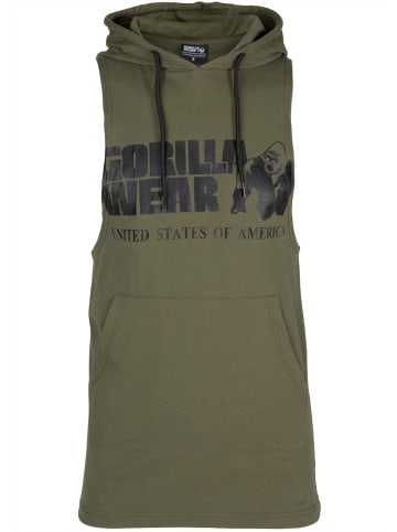 Gorilla Wear Tanktop mit Kapuze - Rogers - Armeegrün