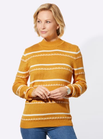 WITT WEIDEN Pullover in ocker-ecru-gemustert