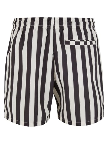 Urban Classics Urban Classics Badeshorts in black/offwhite