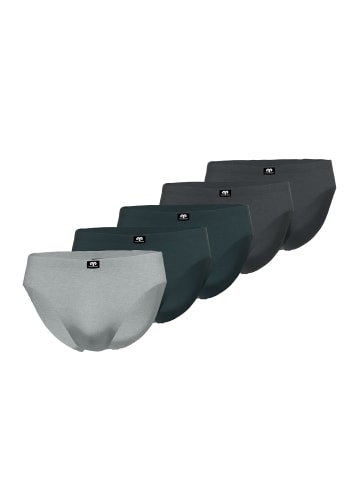 CECEBA Slip 5Er Pack Challenger in grau-dunkel-melange