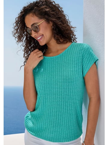 Vivance Kurzarmshirt in mint, creme