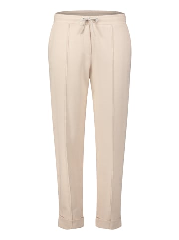 BETTY & CO Schlupfhose mit Bindegürtel in Beige