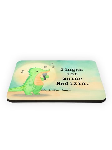 Mr. & Mrs. Panda Magnet Krokodil Singen Design mit Spruch in Weiß