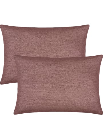 Erwin Müller Jacquard Kissenhülle 2er-Pack York in altrosé