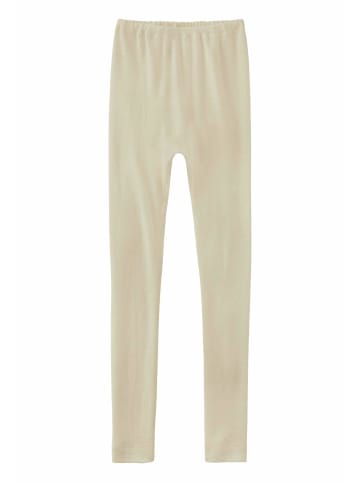 Hessnatur Hessnatur Leggings aus Bio-Merinowolle mit Seide in natur