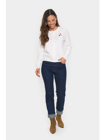 SAINT TROPEZ Strickjacke ValentinaSZ Gerade Passform in Ice