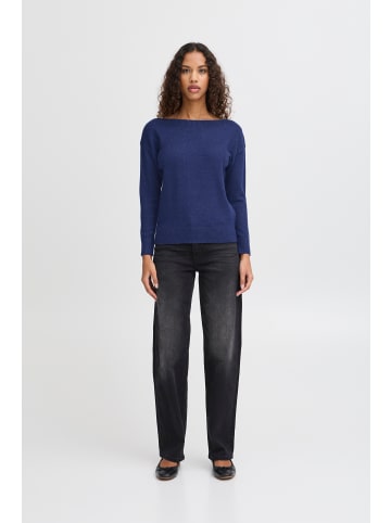 ICHI IHSELLA LS loose fit in Medieval Blue