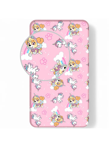 Paw Patrol Spannbettlaken Paw Patrol Skye - (L) 200 cm x (B) 90 cm in Rosa