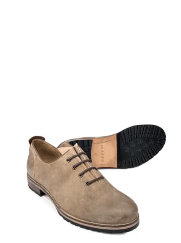 Stockerpoint Stockerpoint Trachtenschuh, moderner Trachtenschuh, Lederschuh, Wildlederschuh Caruso in sand gespeckt