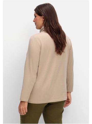 sheego Shirt in camelfarben