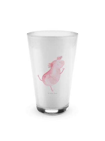 Mr. & Mrs. Panda Glas Axolotl Tanzen ohne Spruch in Transparent