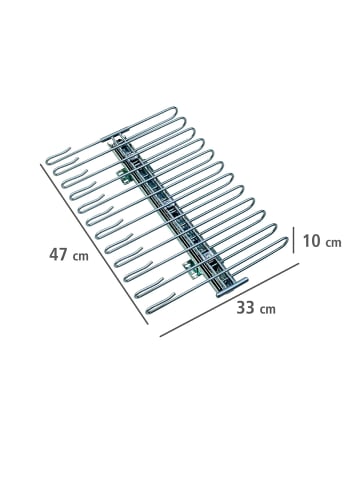 Wenko Schrankauszug Hosenbügel in Silber glänzend