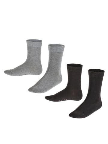 Falke Socken 2er Pack in Schwarz/Grau