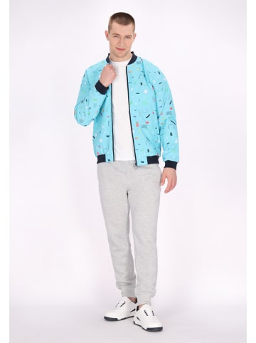 MO Men Jacket in aqua multicolor