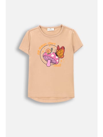 Coccodrillo T-Shirt mit kurzen Ärmeln in beige