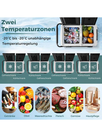 COSTWAY Kompressor Kühlbox 40L in Schwarz