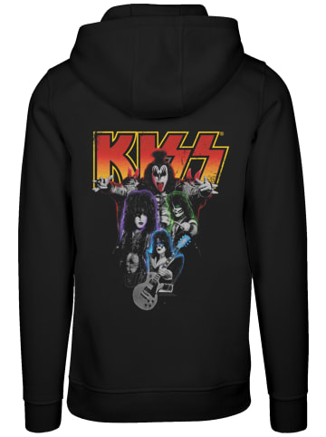 F4NT4STIC Hoodie Kiss Rock Music Band Neon Band in schwarz