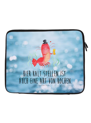 Mr. & Mrs. Panda Notebook Tasche Hummer Weizen mit Spruch in Oceanblue