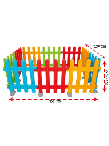 Pilsan Kunststoff Spielzaun Multi in bunt