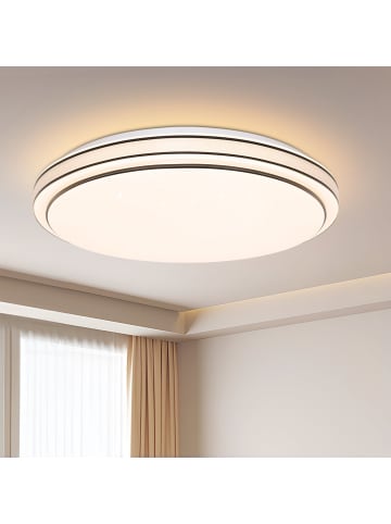 ZMH Deckenleuchte Warmweiß in Schwarz