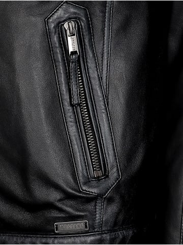 Mustang Lederjacke Whyte in schwarz