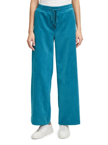 BETTY & CO Schlupfhose mit Bindegürtel in Ocean Depths