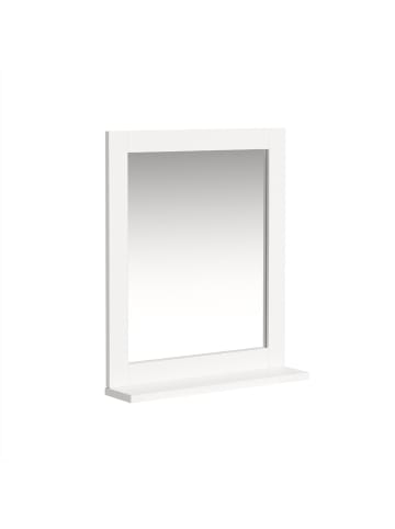 SoBuy Wandspiegelschrank in Hochglanzweiß - (W) 46.5 x (H) 49.2 x (L) 57 cm