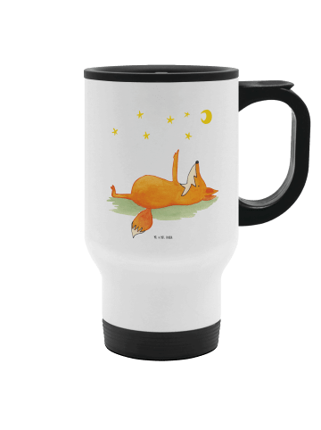 Mr. & Mrs. Panda Kaffeebecher Fuchs Sterne ohne Spruch in Weiß