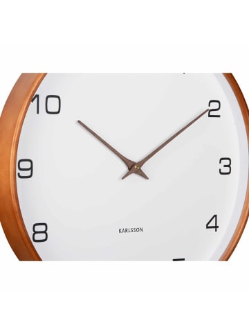 Karlsson Wanduhr Acento - Weiß - Ø40cm