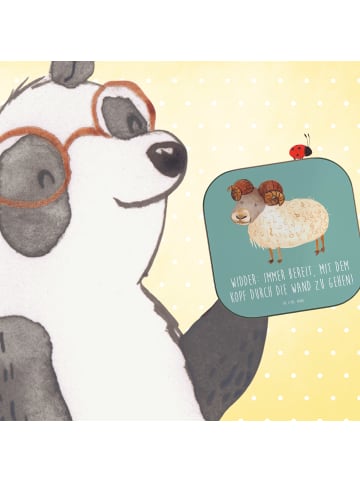 Mr. & Mrs. Panda Coaster Widder Power mit Spruch in Meeresbrise