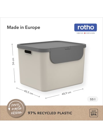 Rotho Recyclingbehälter 55 l - 2er Set ALBULA