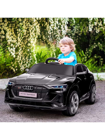 HOMCOM 12V Elektrofahrzeug Audi E-tron schwarz