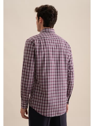 Seidensticker Flanellhemd Regular in Lila