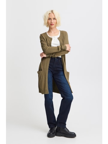 Pulz Strickjacke PZSARA Regular fit in Stone Gray Melange