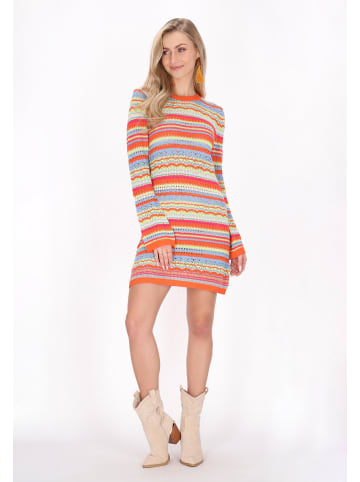 IZIA Women Dress in orange multicolor