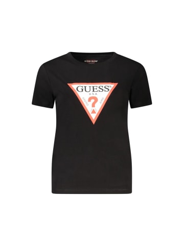 Guess Jeans Schwarz Damen T-Shirt aus Bio und Baumwolle