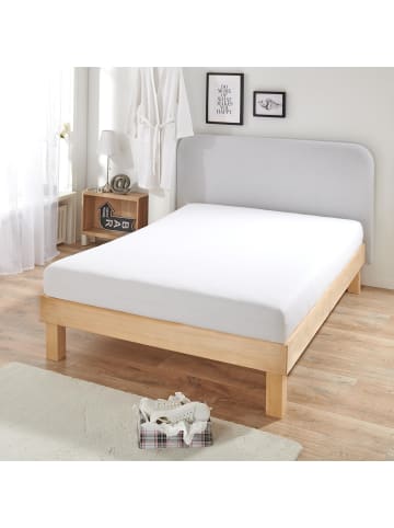 BettwarenShop Spannbettlaken Boxspring in weiss