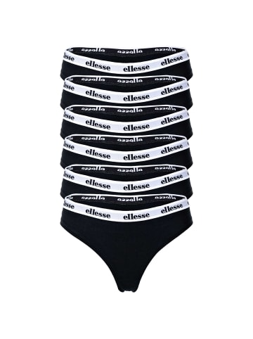 ellesse String 6er Pack in Schwarz