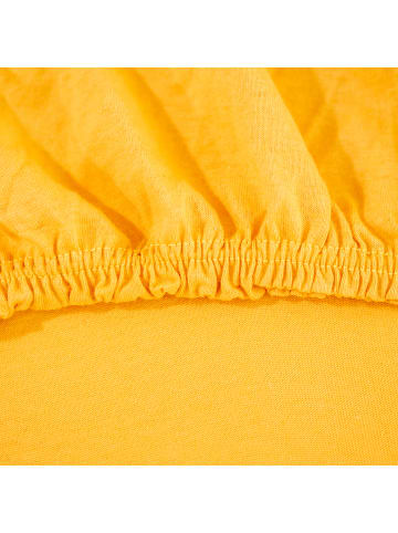 Traumschloss Premium Edel-Jersey Spannbettlaken in gold