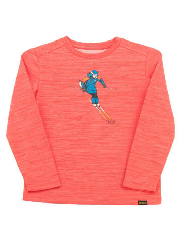 Jack Wolfskin Langarmshirt Neureuther Jackie Print Kinder Longsleeve Shirt Sport in Rot