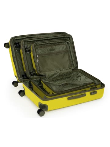 Hauptstadtkoffer Spree - Mittelgroßer Koffer Hartschale Trolley 65 cm, TSA, 74 L in Lemon