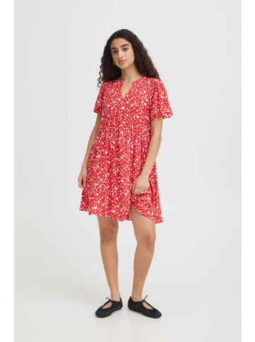 ICHI Kleid IHMARRAKECH Loose fit in FIERY RED FLOWER
