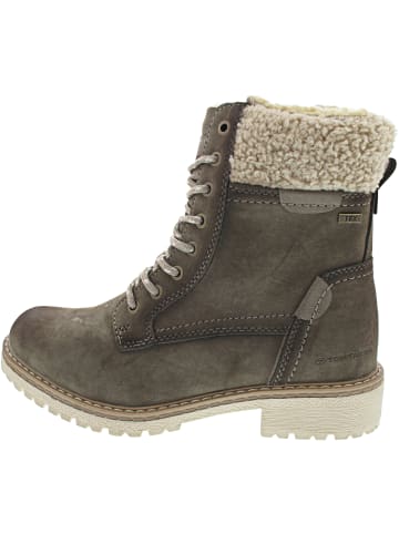 Tom Tailor Schnürstiefel Braun
