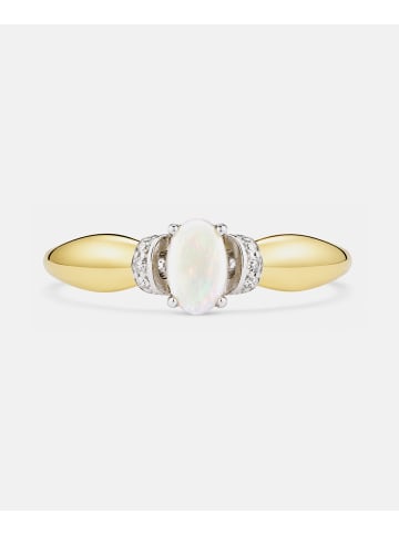 Diamant L'éternel Ring, mit Opal, 375 Gelbgold
