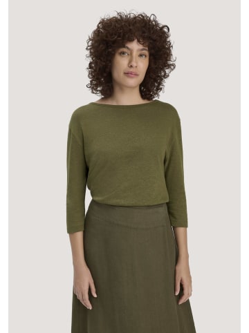 Hessnatur Longsleeve Relaxed in goldoliv