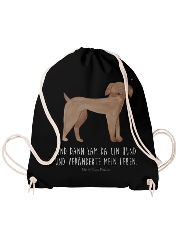 Mr. & Mrs. Panda Beutel Hund Dogge mit Spruch in Schwarz