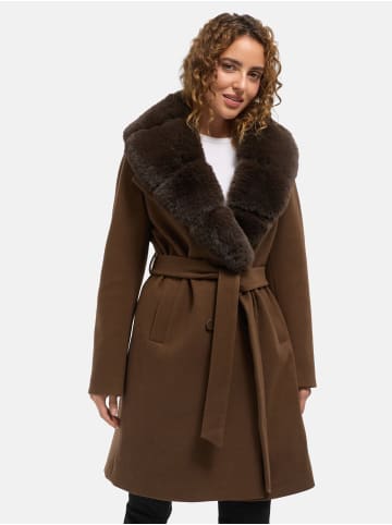 Wintermantel "F811" - Regular Fit - in Braun