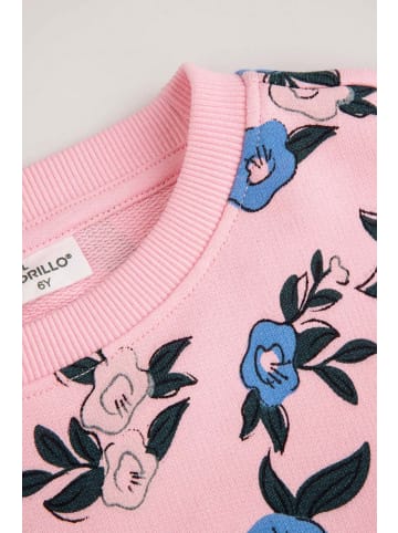 Coccodrillo Pullover-Sweatshirt in gedämpftes Rosa